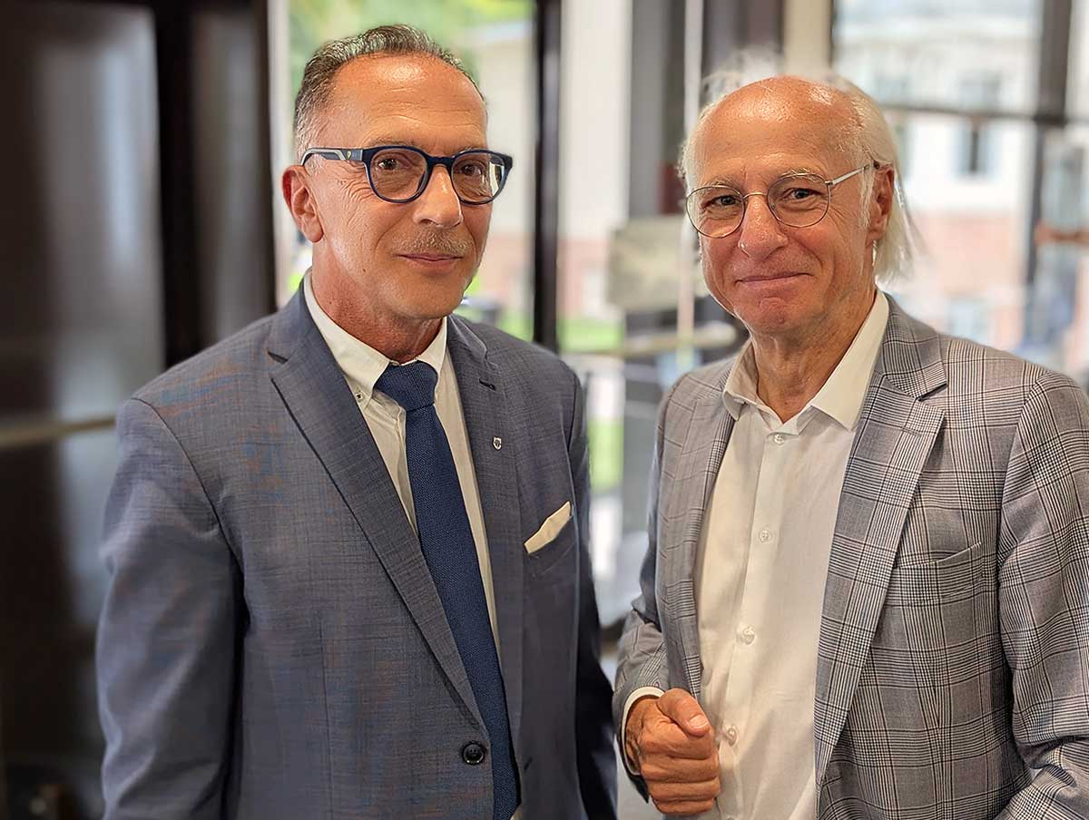 Kulturdezernent Jochen Brunnhofer und Walter Eilert, Präsident Haus & Grund Rheinland Ruhr