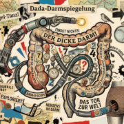 Darmspiegelung Bottrop. Prompt-Design KI-Fotocollage: Udo Schucker